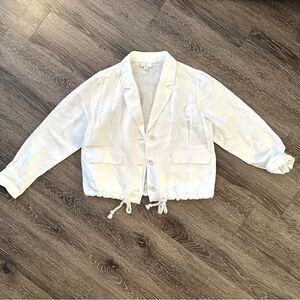 J. Jill linen blend nautical rope jacket